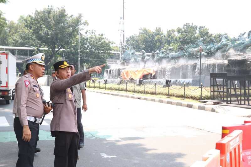 1.626 Personel Gabungan Dikerahkan, Amankan Aksi Demo di Kawasan Patung Kuda