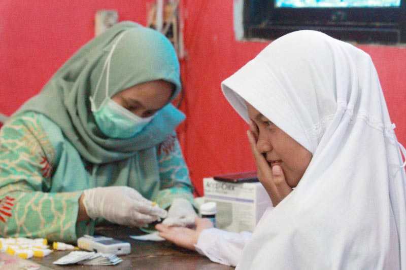 100 Siswi di Kota Tangerang Ikuti Skrining Kesehatan Cegah Anemia