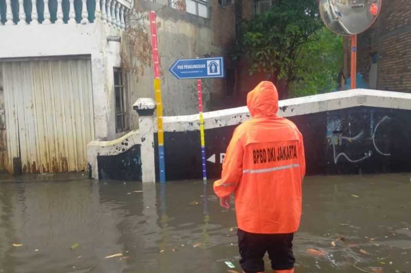 18 RT Masih Tergenang Setelah Hujan Guyur Jakarta
