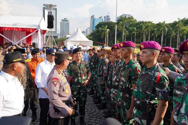 2.758 Prajurit TNI dan Polri Apel Operasi Ketupat 2023