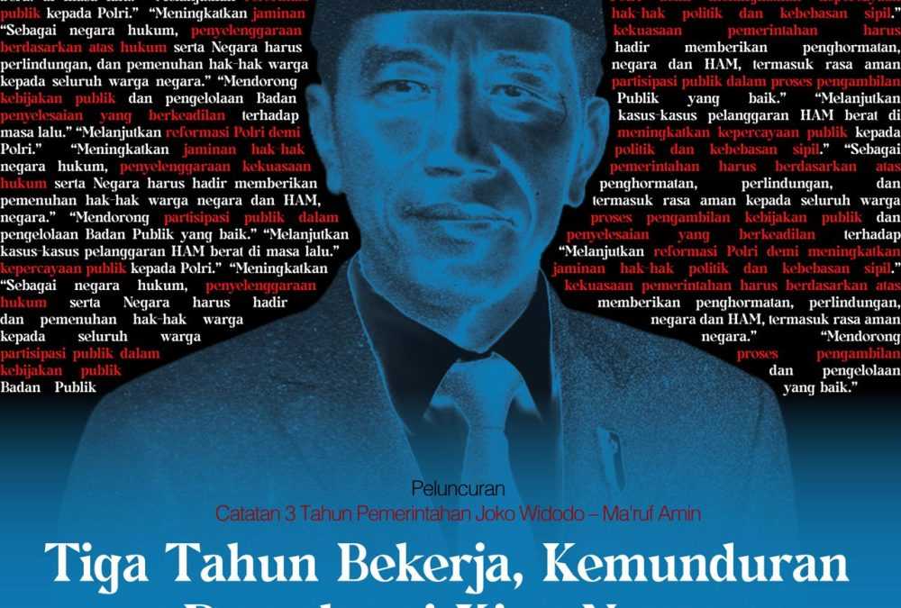 3 Tahun Jokowi - Ma’ruf Amin, KontraS: Kemunduran Demokrasi Kian Nyata
