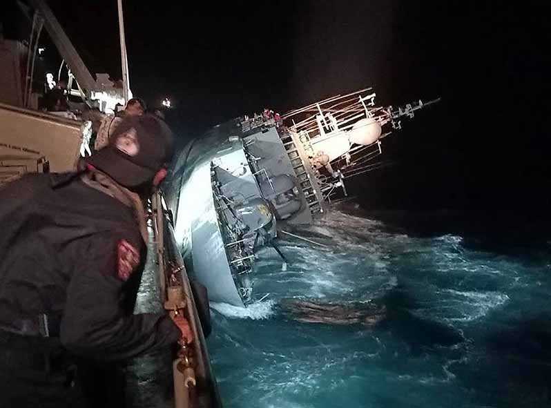 31 Pelaut Hilang setelah Kapal Perang Thailand Tenggelam