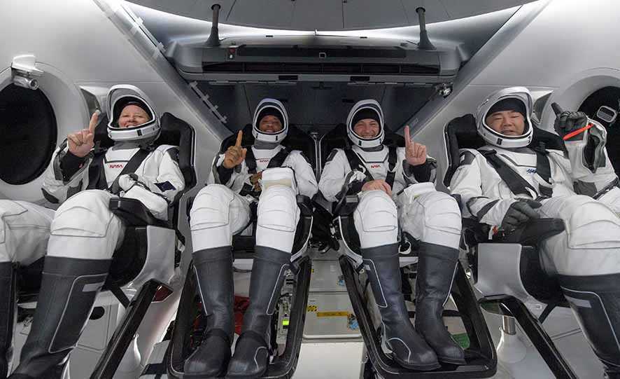 4 Astronot ISS Tiba di Bumi