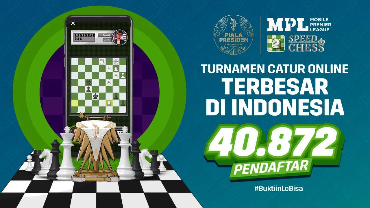 40 Ribu Peserta Terdaftar di Piala Presiden eSports 2021 untuk Speed Chess