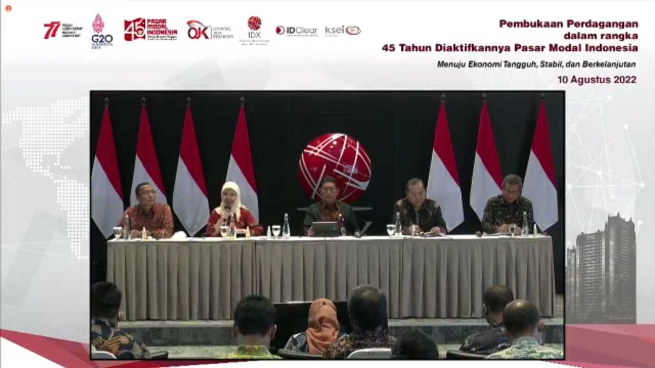 45 Tahun Pasar Modal Indonesia, Menuju Ekonomi Stabil, Tangguh, dan Berkelanjutan