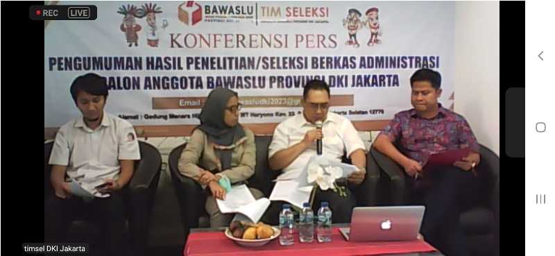54 Peserta Lolos Tahap Administrasi Calon Anggota Bawaslu DKI Jakarta