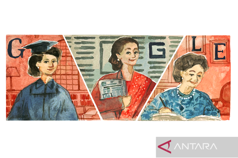 Ada Apa Tiba-tiba Google Doodle Hadirkan Sosok Jurnalis Siti Latifah Herawati Diah