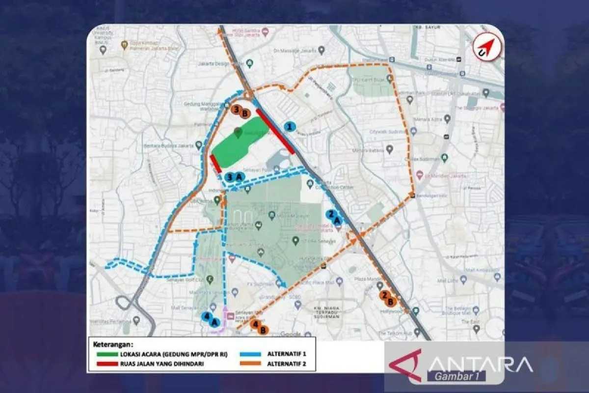 Ada Sidang Tahunan di Senayan, Ini Rute Alternatif yang Bisa Dilalui Warga