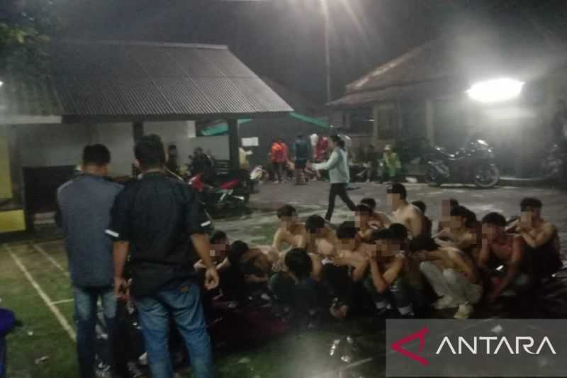 Akhirnya Puluhan Anggota Geng Motor di Sukabumi Diciduk Polisi