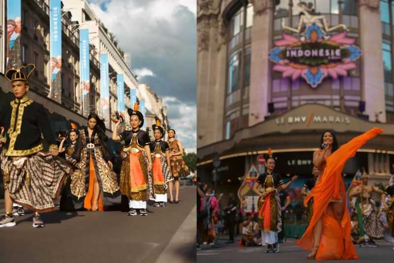 Anggun C Sasmi Jadi Sinden, Penonton di Kota Paris Terpukau