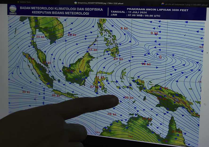 Angin Monsun Australia dan Posisi Matahari Picu  Suhu Dingin di Pulau Jawa