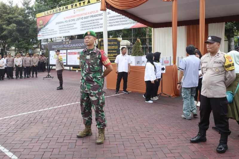Antisipasi Gangguan, Polres Malang Simulasi Pengamanan TPS Jelang Pemilu 2024