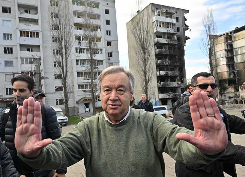 Antonio Guterres Kunjungi Ukraina