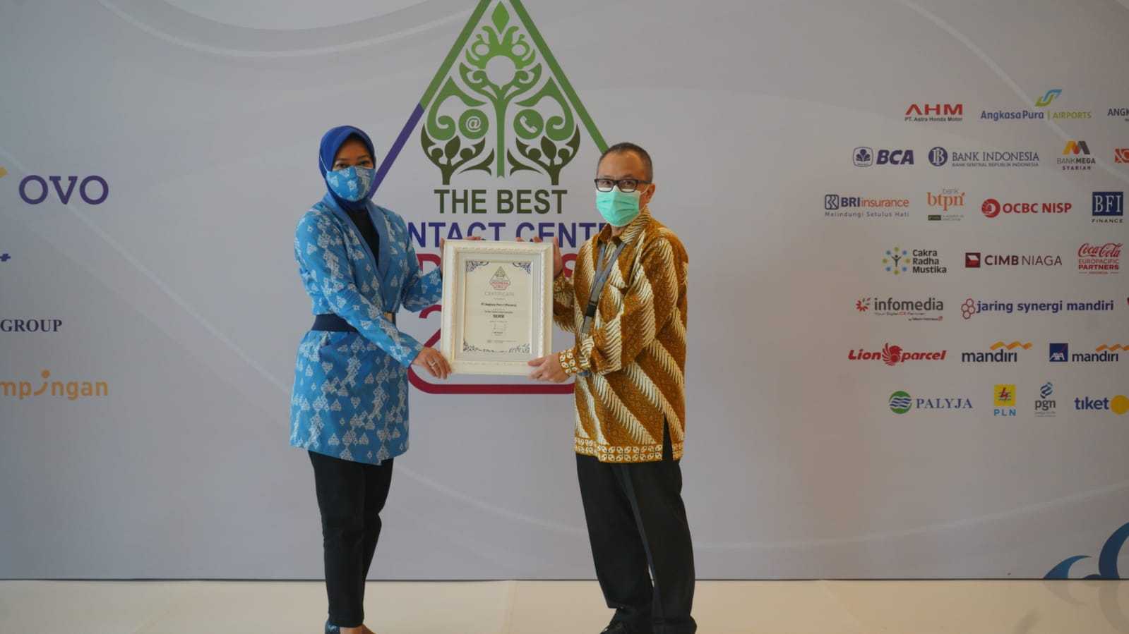 AP I Raih Penghargaan The Best Contact Center Indonesia Award 2021
