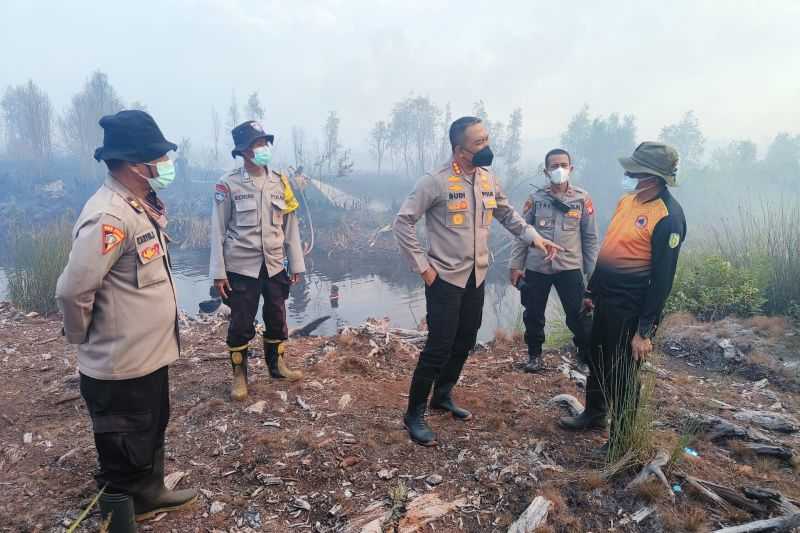 Aparat Polisi Selidiki Kebakaran Hutan dan Lahan di Palangka Raya