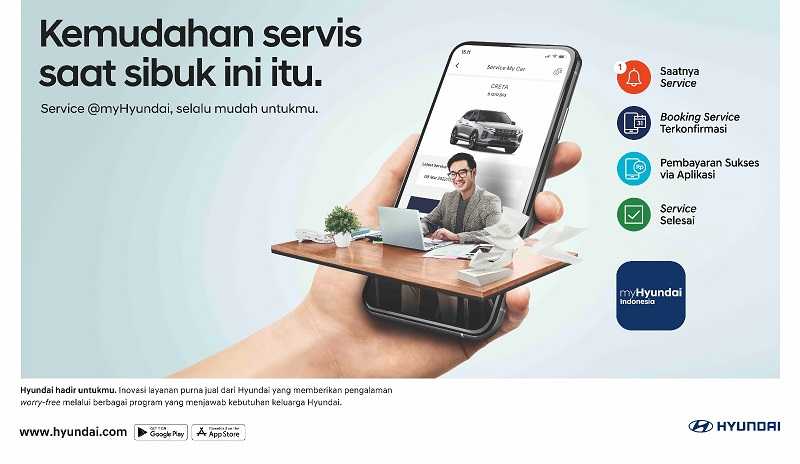 Aplikasi myHyundai Dilengkapi dengan Fitur Servis