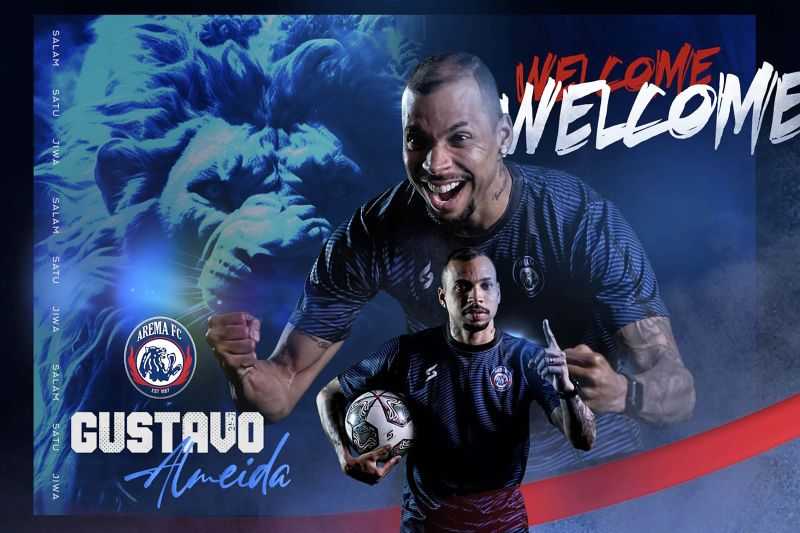 Arema Kontrak Pemain Asal Brasil Gustavo Almeida