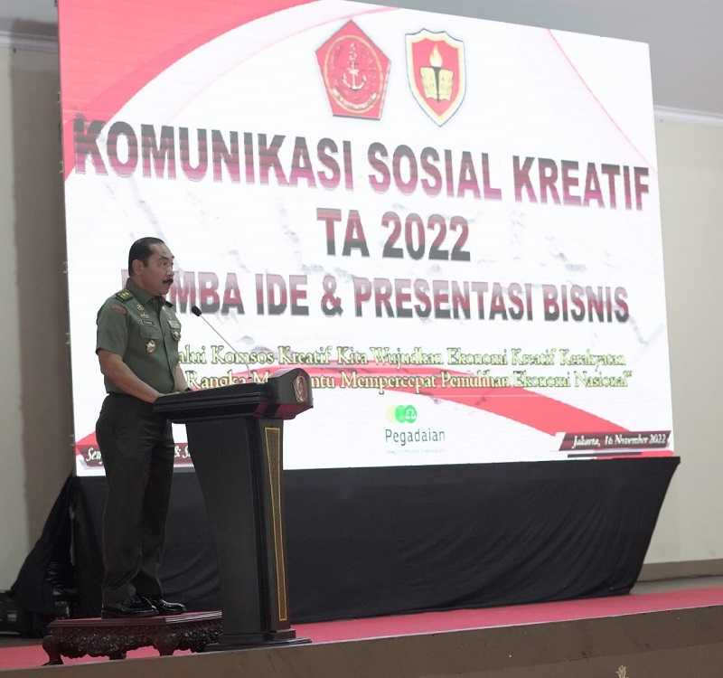 Aster Panglima TNI: Komsos Kreatif Sebagai Respons Program Akselerasi Pemulihan Ekonomi Nasional
