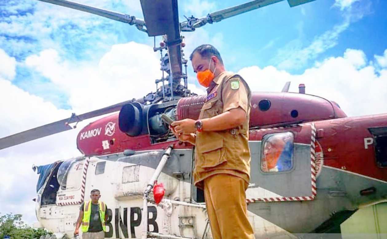 Atasi Kebakaran Hutan-Lahan di Riau, Pemerintah Kerahkan Tiga helikopter