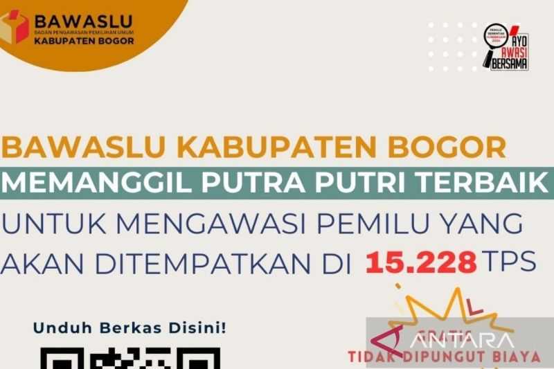 Ayo Mendaftar, Bawaslu Kabupaten Bogor Buka Rekrutmen 15.228 Pengawas TPS