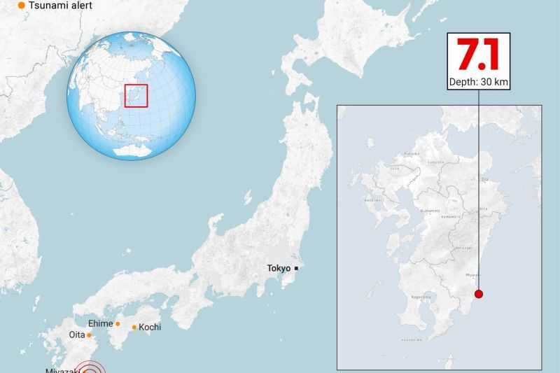 Badan Cuaca Jepang Ingatkan Risiko Gempa Bumi 'Besar' Meningkat