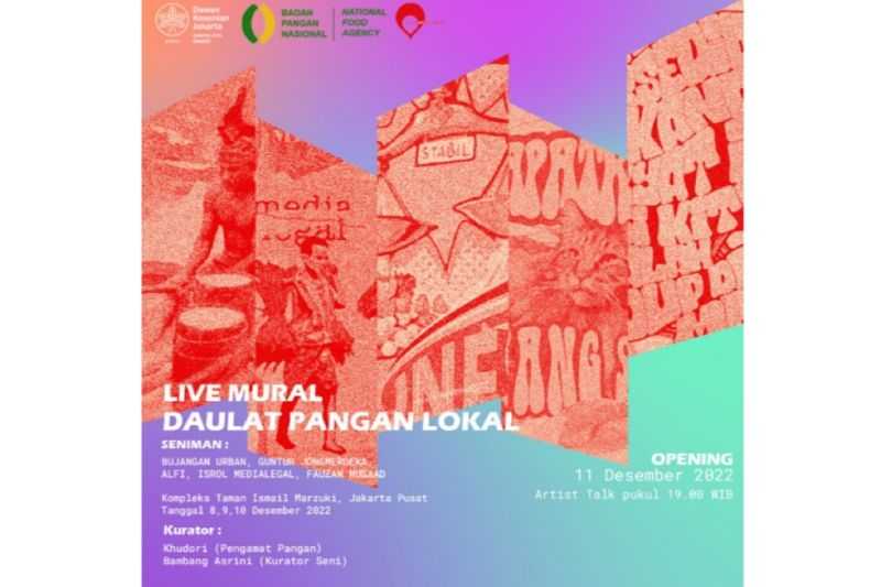 Badan Pangan Nasional dan DKJ hadirkan Live Project Seni Mural Bertema Daulat Pangan Lokal