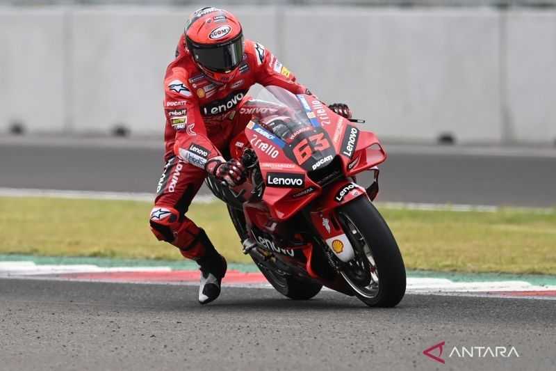 Bagnaia rebut podium pertama di MotoGP Portugal, Marquez out