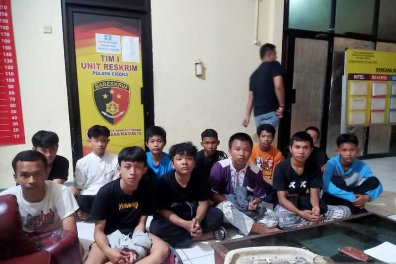 Bakal Tawuran, Aparat Polsek Cisoka, Tangerang Amankan 13 Remaja