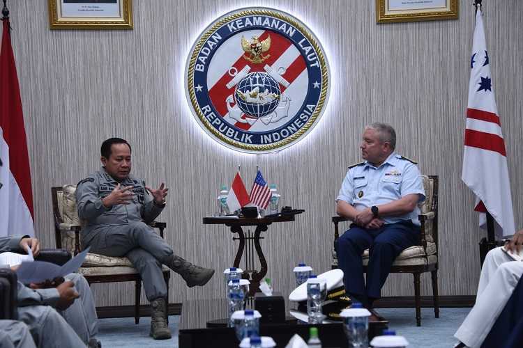 Bakamla RI Terima Kunjungan US Coast Guard Bahas Hibah Drone