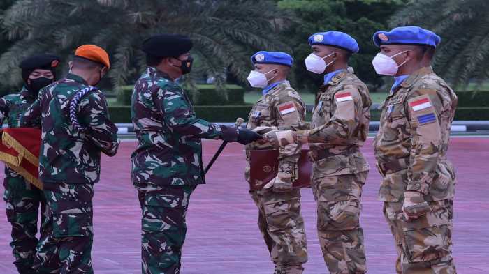 Bangganya 200 Prajurit TNI yang Baru Pulang ke Indonesia Disambut Langsung Panglima TNI