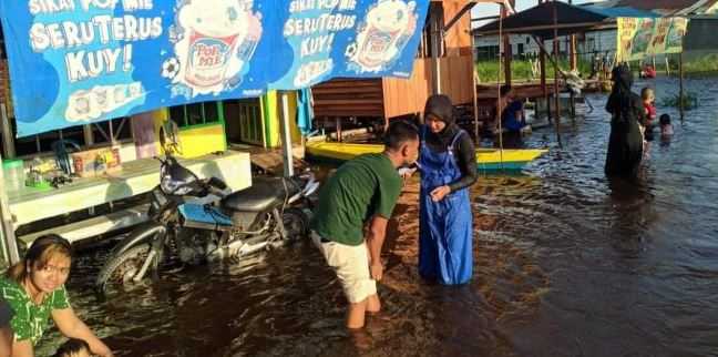 Banjir Rendam Empat Kecamatan di Palangkaraya Sejak Senin, 8.544 Jiwa Terdampak