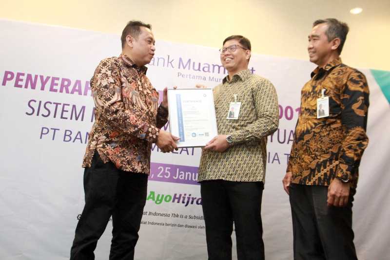 Bank Muamalat Raih Sertifikasi ISO 37001:2016