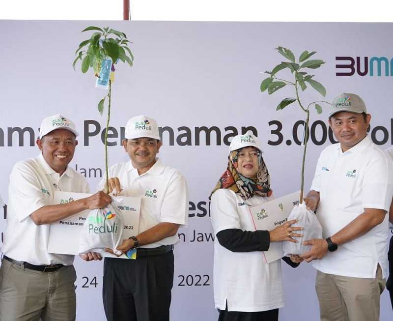 Bantu Atasi Perubahan Iklim, PLN Peduli Serahkan 3.000 Bibit Pohon ke Warga Kabupaten Semarang