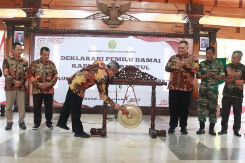 Bantul Gelar Deklarasi Pemilu Damai 2024 untuk Kuatkan Semangat Kebersamaan