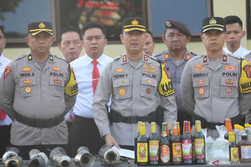 Banyak Sekali, Polisi Cianjur Amankan 1.000 Knalpot Bising Hasil Operasi Rutin