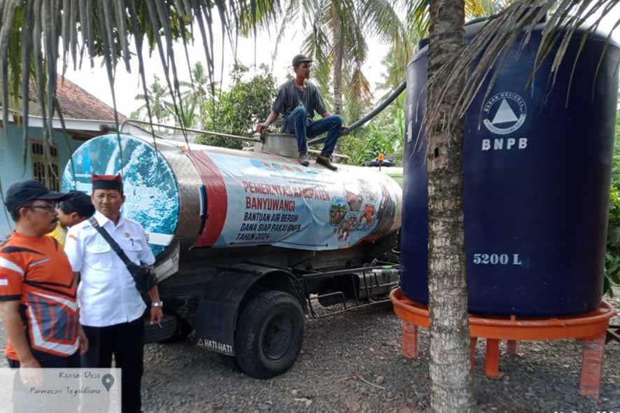 Banyuwangi Distribusikan 275 Ribu Liter Air ke Wilayah Kekeringan