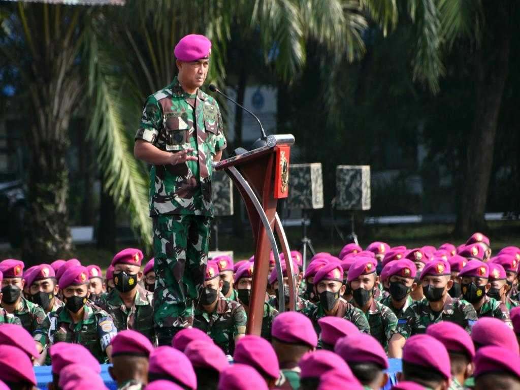 Baretnya Ungu, Pekik Lantang Ndan Marinir di Depan Prajurit Petarung Ini Bikin Merinding…