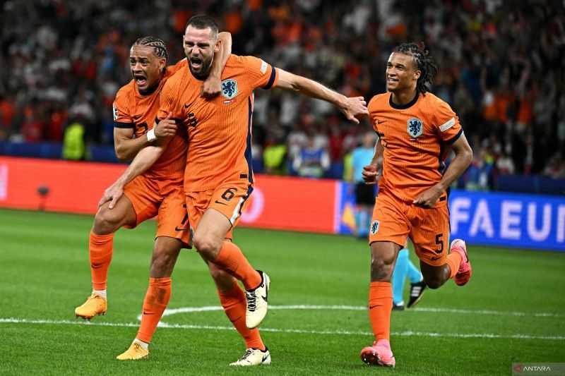 Belanda Siap Hadapi Inggris di Semifinal Piala Eropa Usai Singkirkan Turki 2-1