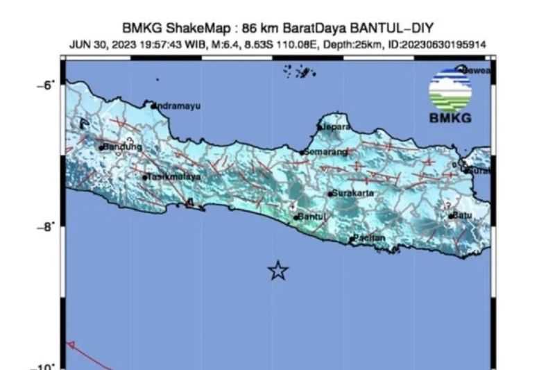 Berita Duka, BNPB Sebut Satu Warga Bantul Meninggal Akibat Gempa M 6,4 di Selatan Jawa