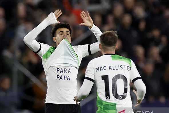 Bermain Imbang 1-1 dengan Luton Town, Liverpool Terhindar dari Kekalahan berkat Gol Luis Diaz