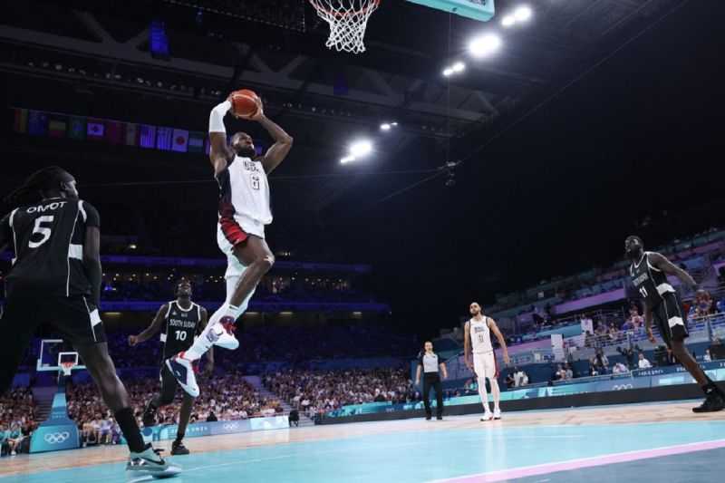 Bertabur Bintang NBA, Tim Basket AS Menang Telak 103-86 Atas Sudan Selatan
