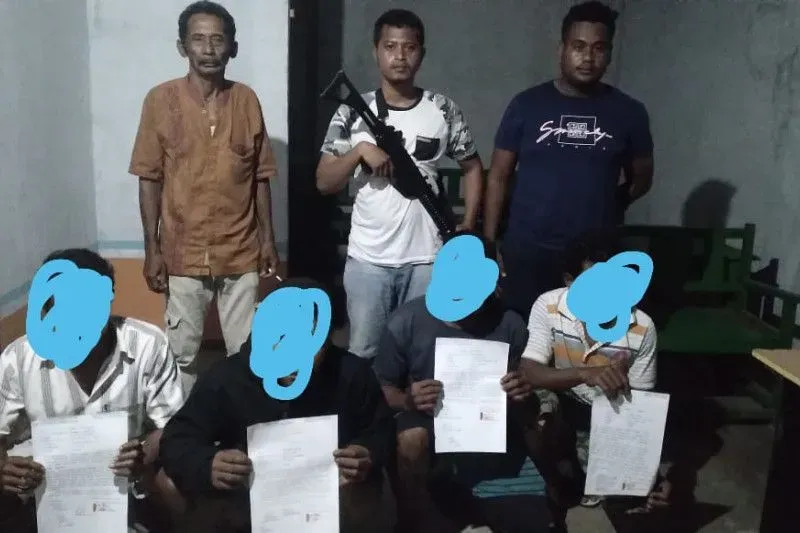 Beruntung Ketahuan! TNI-Polri Tangkap Empat Nelayan yang Nekat Pakai Bom Ilegal