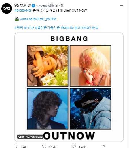 BIGBANG Comeback Hari Ini! Ini Dia Lirik dan Arti Lagu Single Utama Still Life