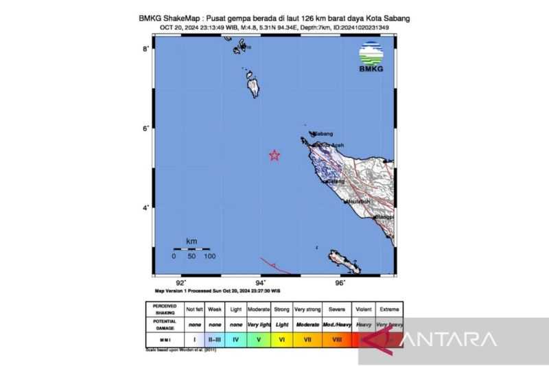 BMKG Sebut Gempa Aceh Dipicu Aktivitas Sesar Besar Segmen Barat-Andaman