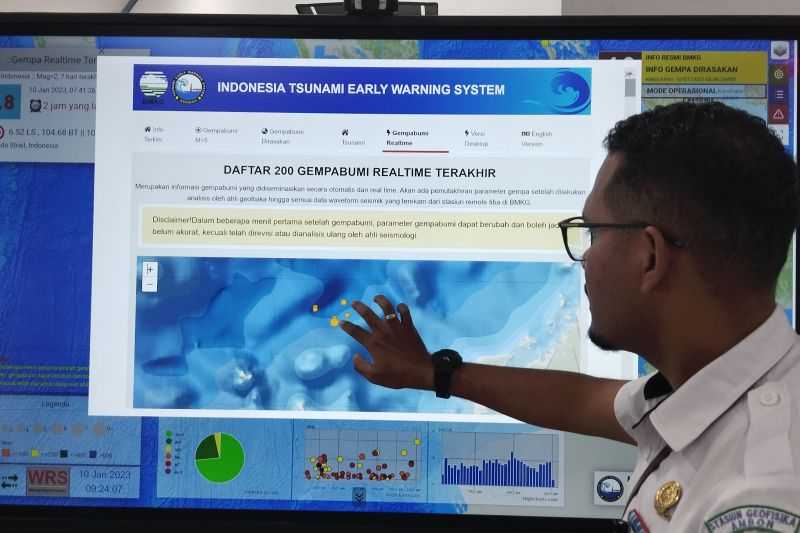 BMKG Sebut Gempa Magnitudo 7,0 di Laut Maluku Diikuti 10 Kali Gempa Susulan
