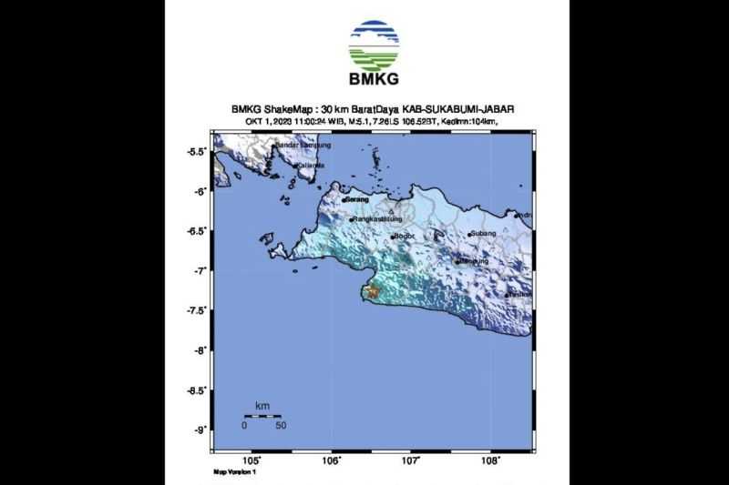 BMKG Ungkap Pemicu Gempa Bumi M5,4 di Jabar-Banten