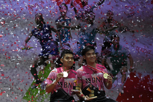 BNI Apresiasi Pebulutangkis Nasional yang Sabet Dua Gelar di BWF Indonesia Master 2023