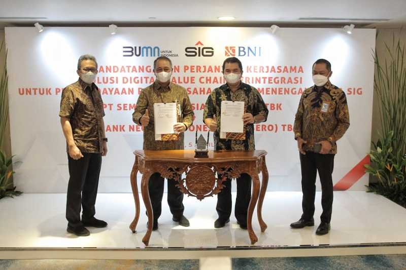 BNI dan Semen Indonesia Terapkan Digital Value Chain untuk Pembiayaan Distributor