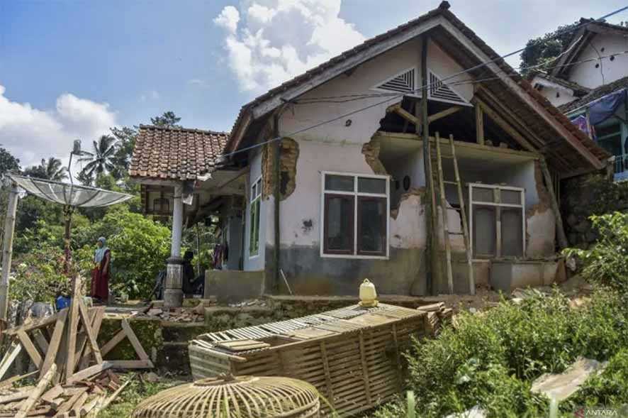 BNPB Laporkan Ratusan Rumah Rusak akibat Gempa Garut