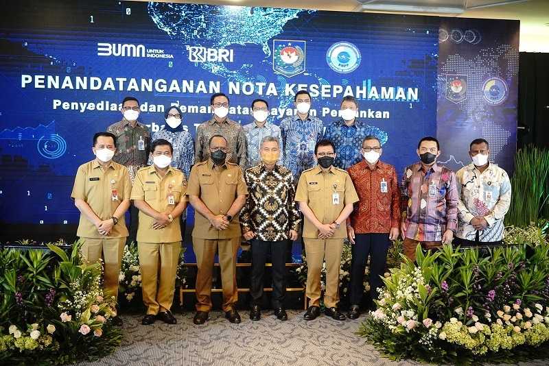 BNPP, Kemendagri, dan BRI Teken Nota Kesepahaman Penyediaan dan Pemanfaatan Layanan Perbankan Berbasis TI